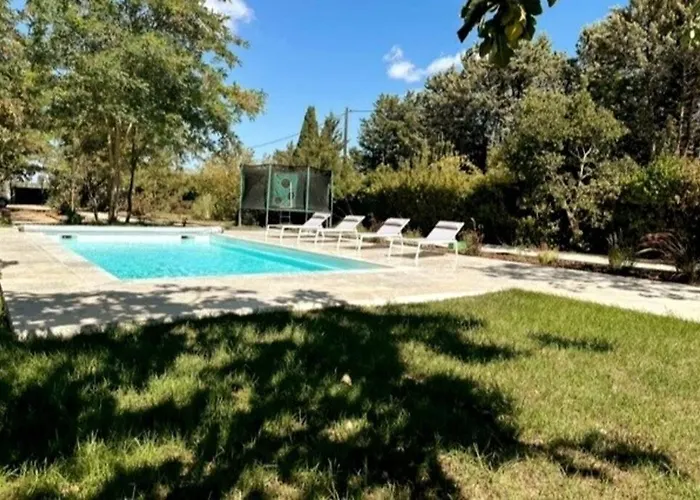 Avec Piscine Et ヴィラ Vinassan